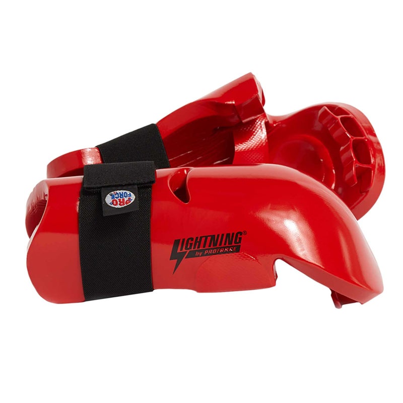 Pro Force Lightning Punches Karate Sparring Gloves - Red - Child Medium - Image 1